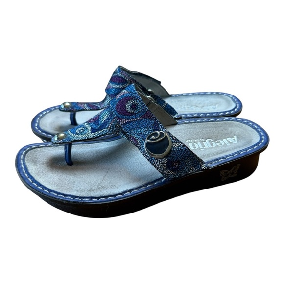 Alegria Comfort Shoes Leather Thong Sandals Carina-596 Size EU 36 US 5.5-6 - Picture 1 of 9